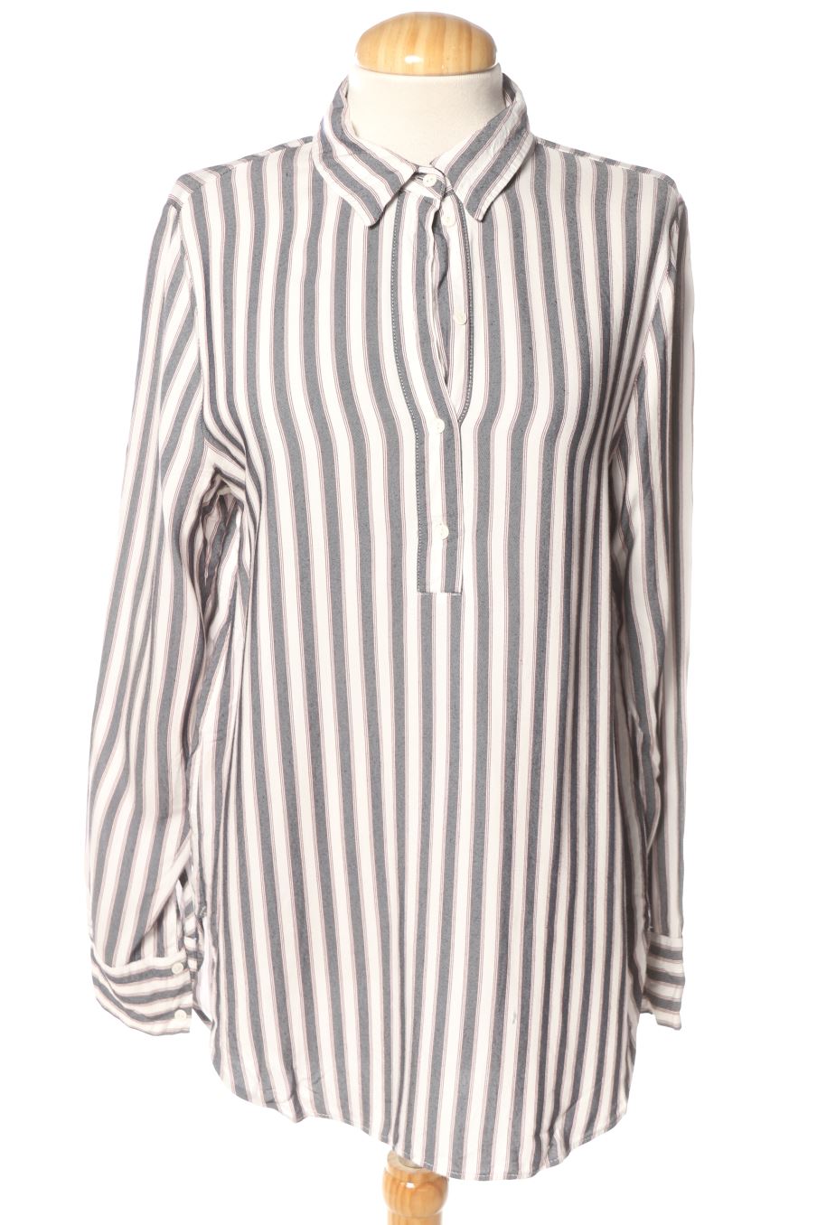 Blouse à manches longues H&M de la taille 38, de couleur rayures