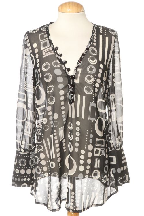 Blusa a maniche lunghe