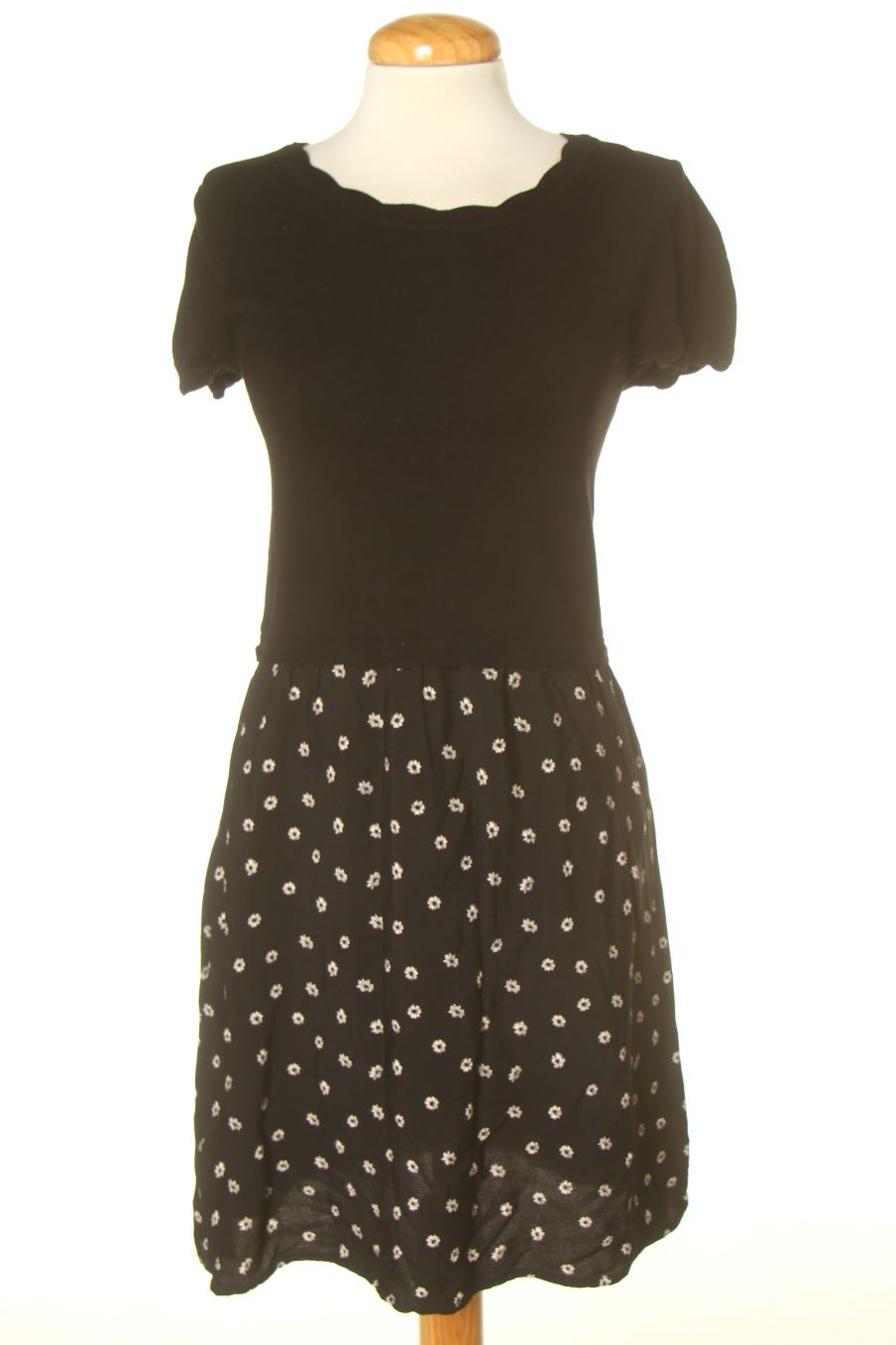 Vestido casual de Springfield de la talla M, de color negro