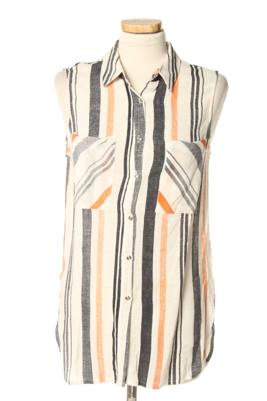 Camisa sin mangas de Lamorena de la talla L, de color rayas