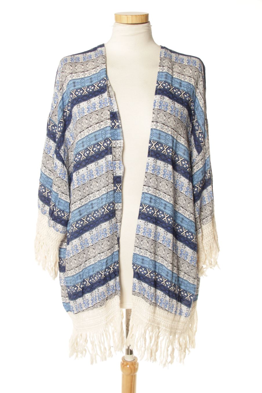 Kimono de Version feminin de la talla Única, de color estampado