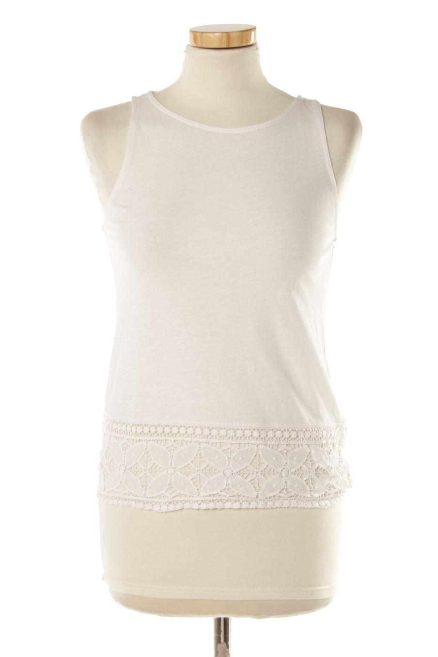 Camiseta sin mangas de new look de la talla 34, de color blanco