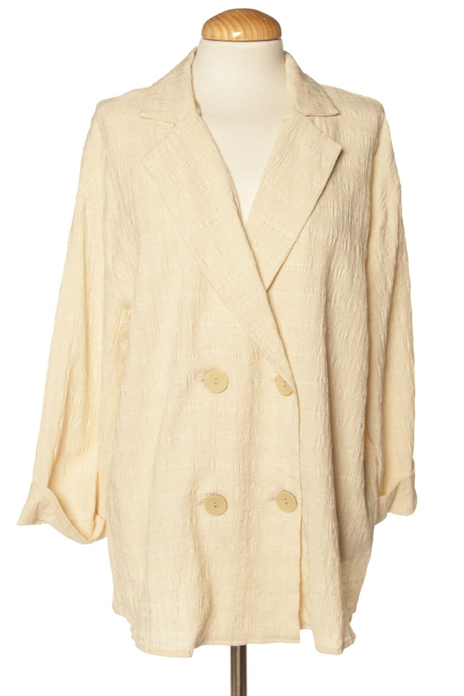 Blazer de Zara de la talla S, de color beige