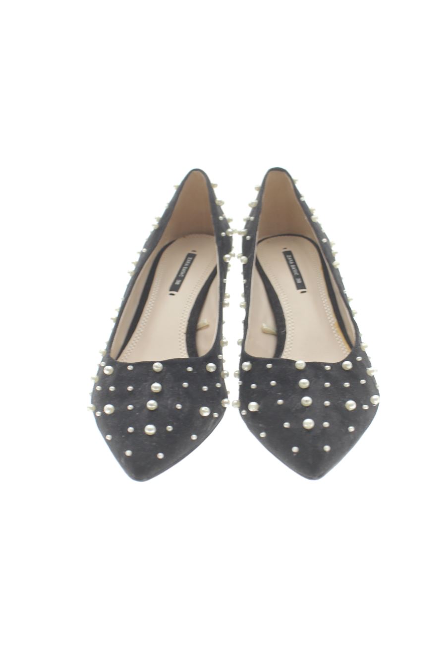Zapatos de tacon de Zara de la talla 38, de color negro de