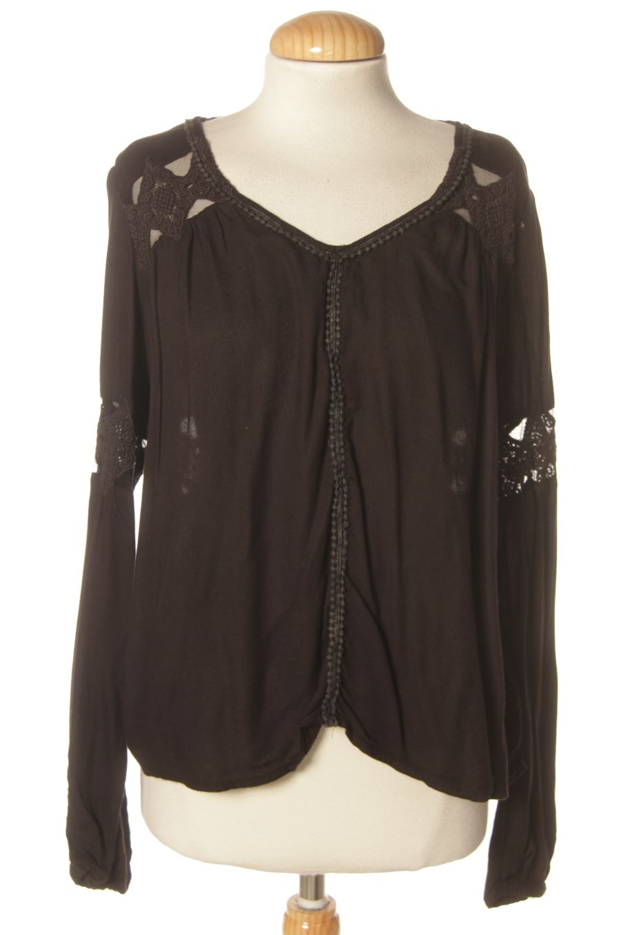 Langärmelige Bluse von Vila Größe XS, Farbe Schwarz, für
