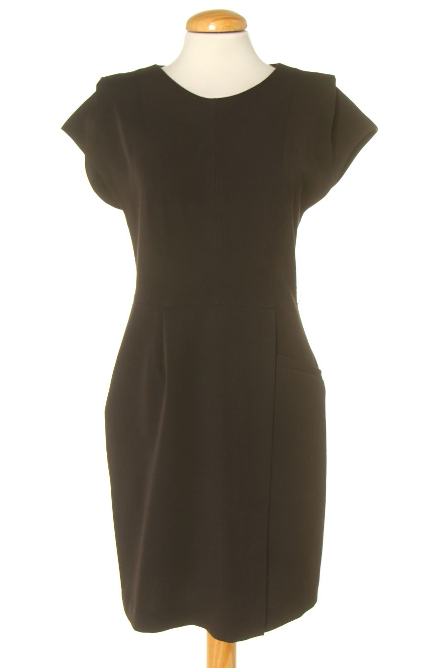 Robe casual Veneno en la piel de la taille 38, de couleur noir