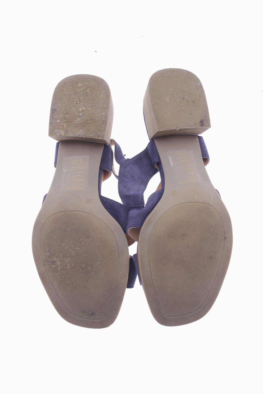Sandalias planas de Caprice de la talla 38, de color azul marino de
