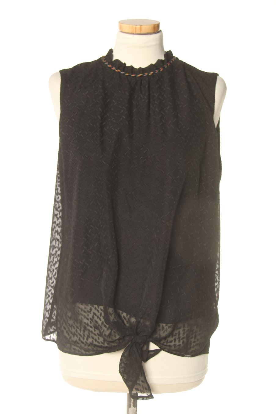 Blouse à manches courtes Ikks de la taille 40, de couleur noir