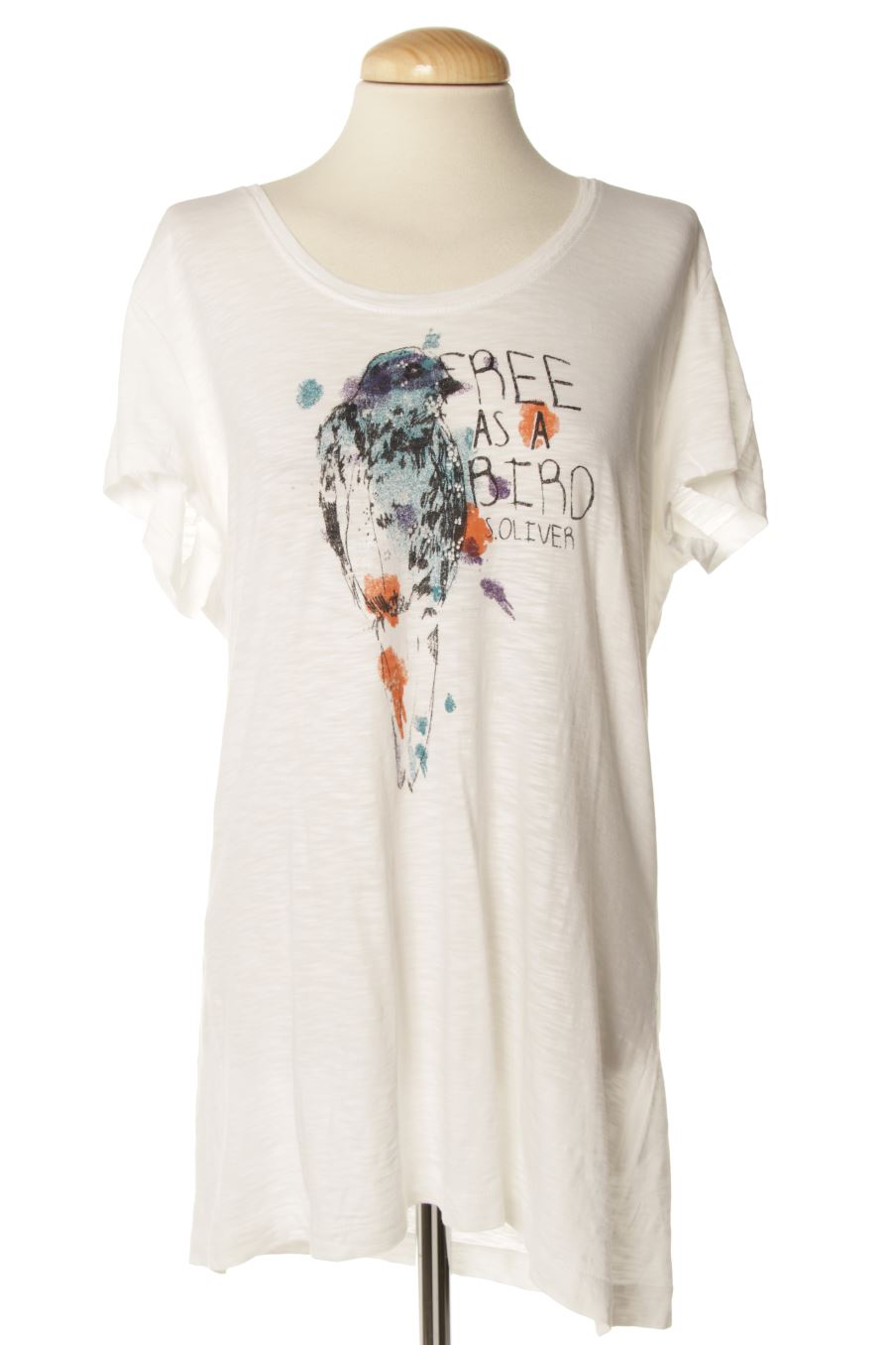Camiseta de s.Oliver de la talla 44, de color blanco