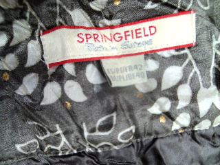 Falda de Springfield de la talla 42, de color estampado