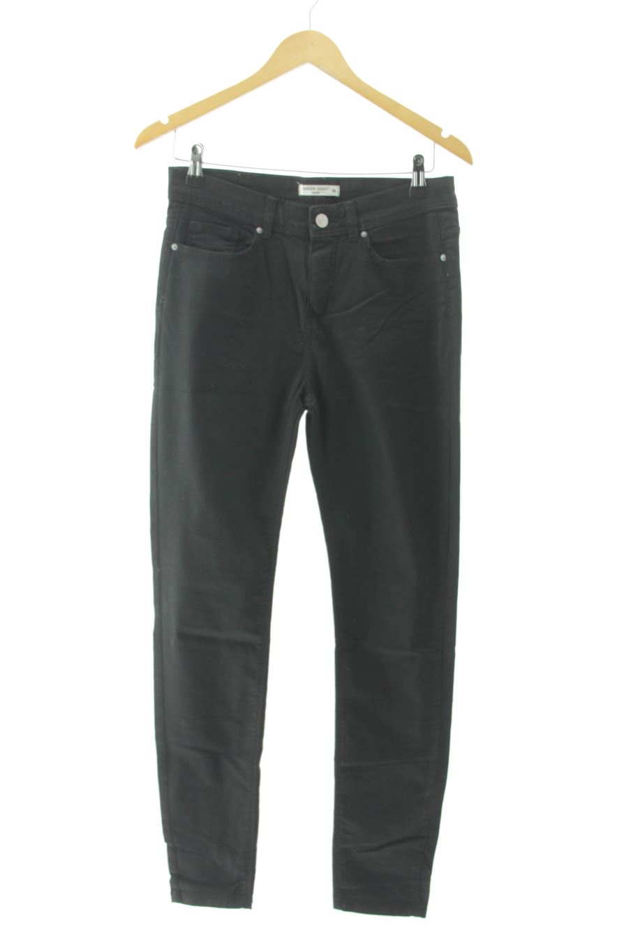 Jeans Green coast de la taille 38, de couleur noir de denim