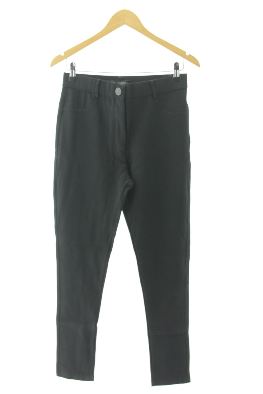 Pantalon Casual Zara de la taille L, de couleur noir