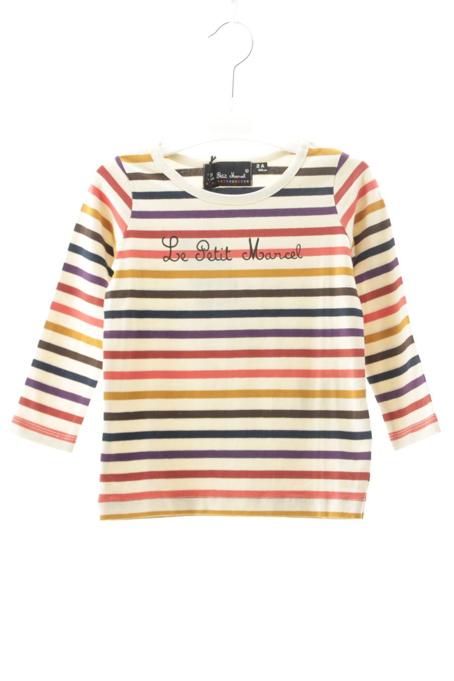 Chemise manches longues Le petit Marcel de la taille 2 ans avec une étiquette