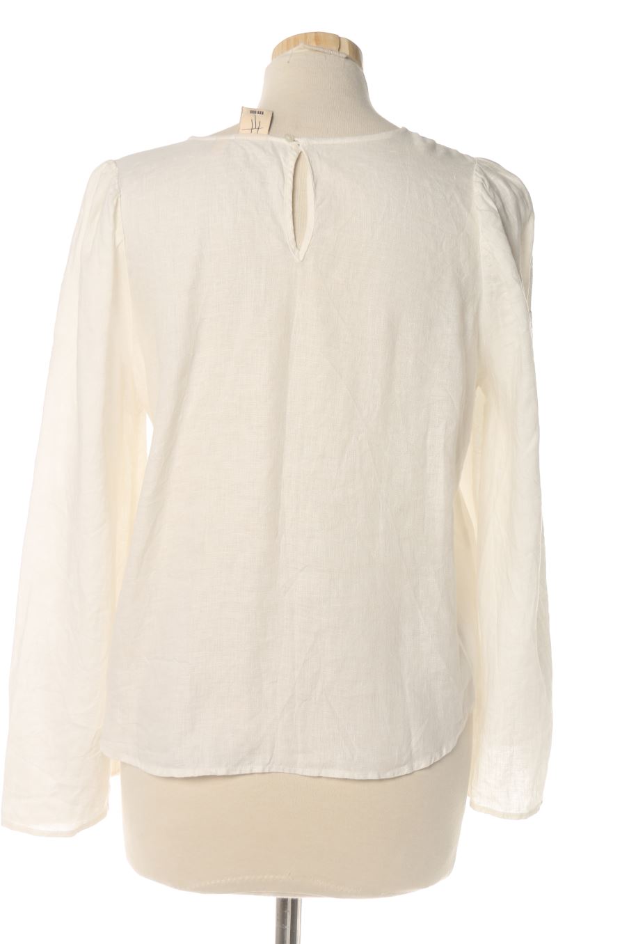 Blouse à manches longues Uniqlo de la taille S, de couleur blanc