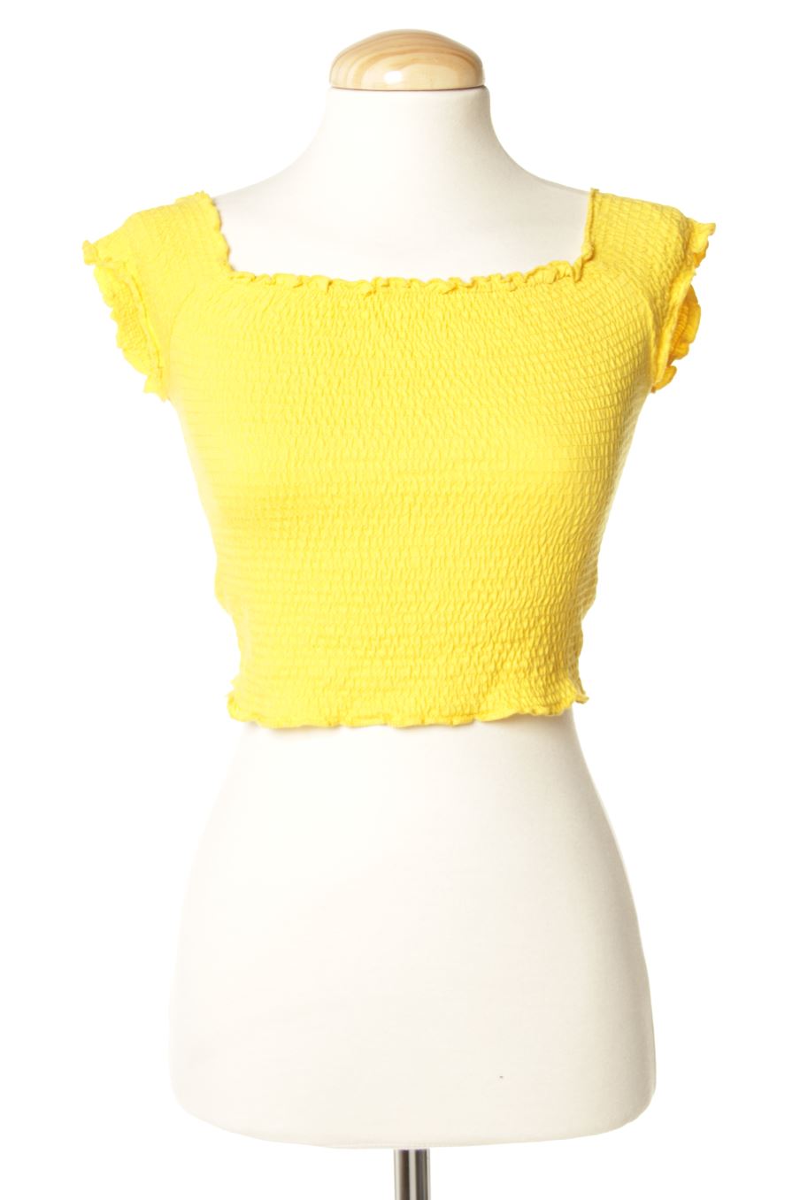 Top Stradivarius de la taille S, de couleur jaune