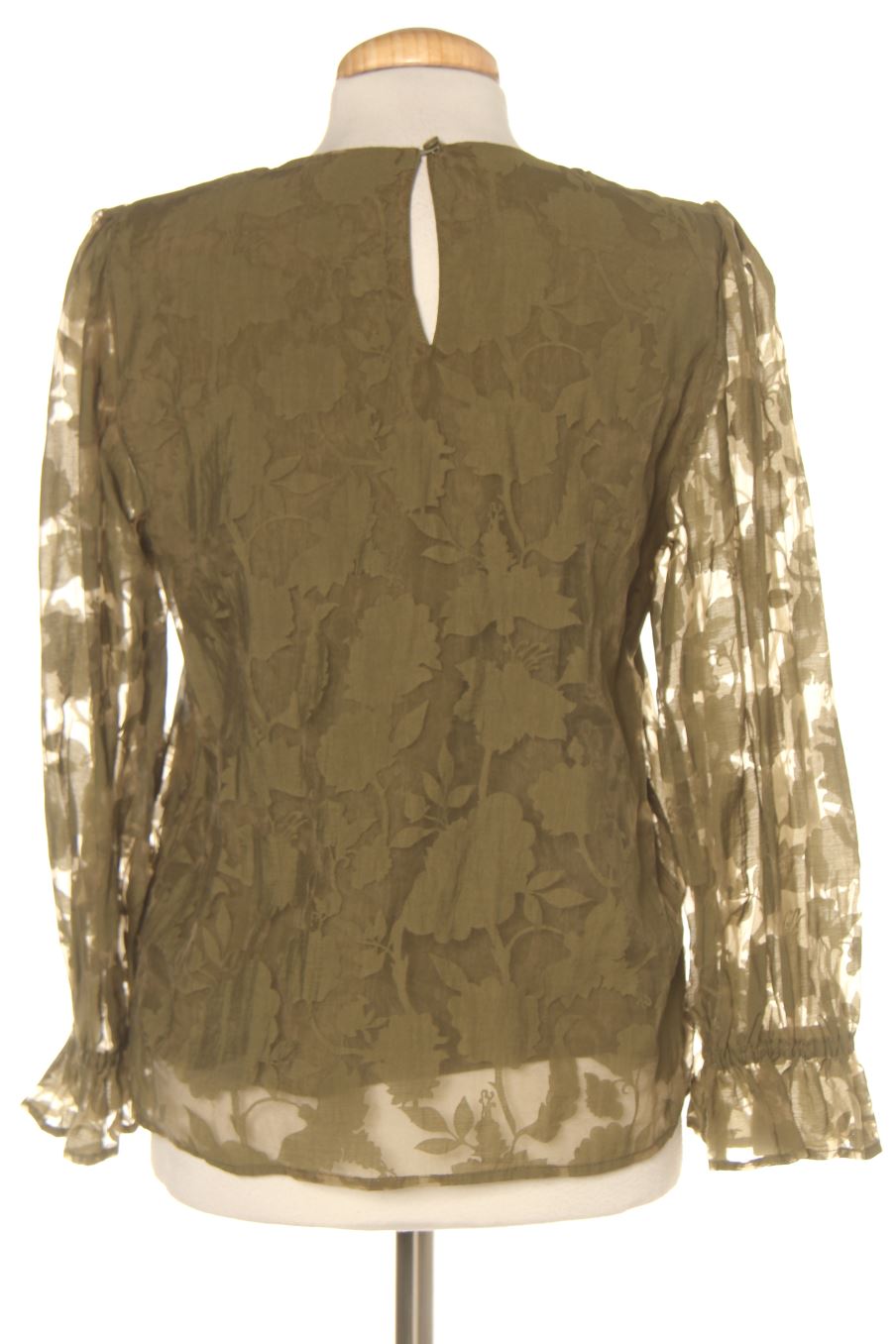 Blouse à manches longues C&A de la taille 36, de couleur vert