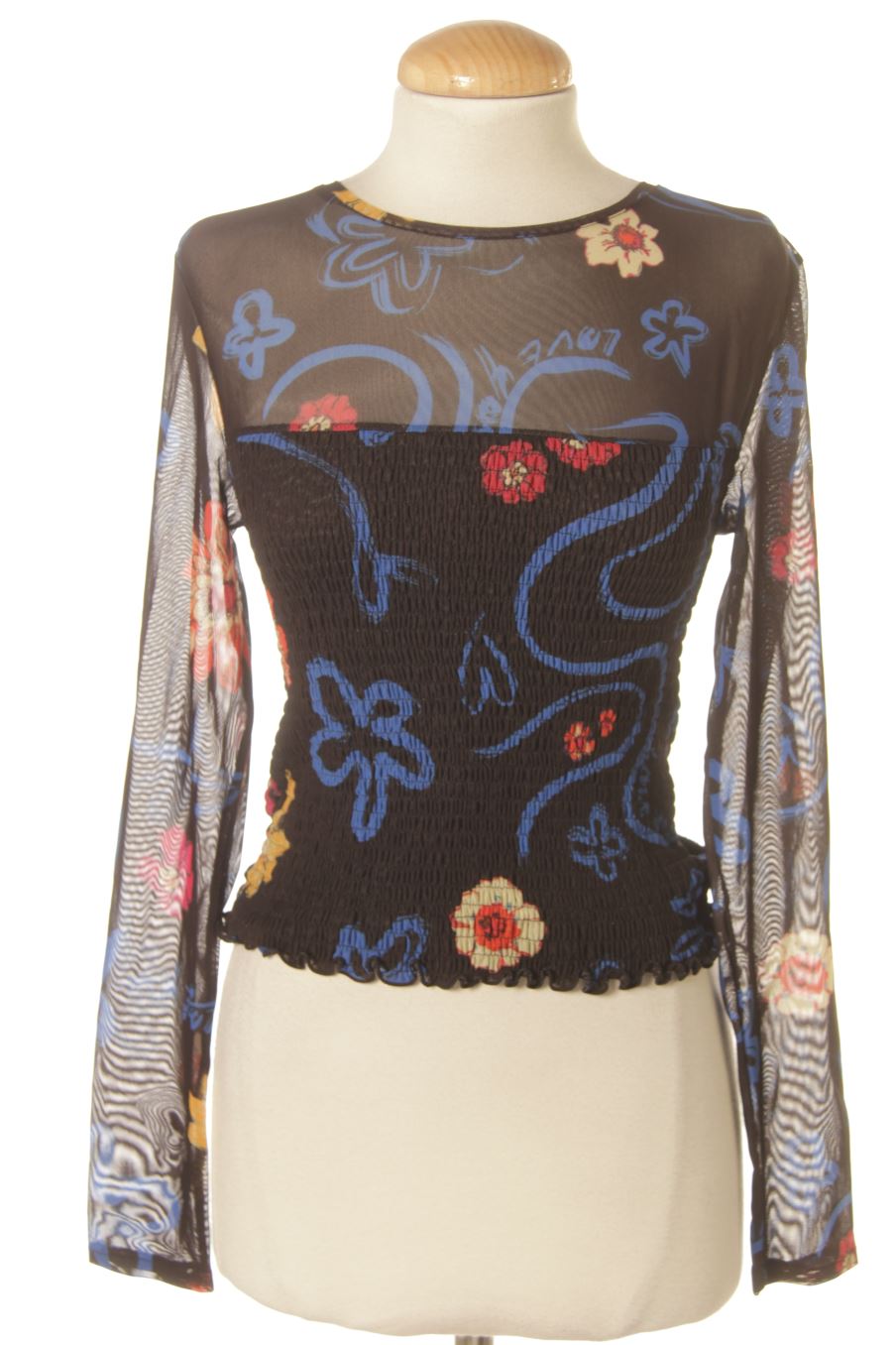Blouse à manches longues Desigual de la taille M, de couleur imprimés