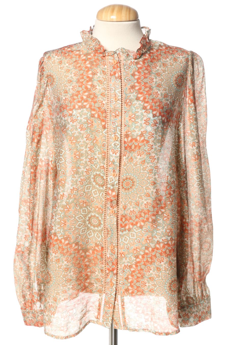 Blusa de manga larga de LETICIA SASTRE de la talla M, de color estampado