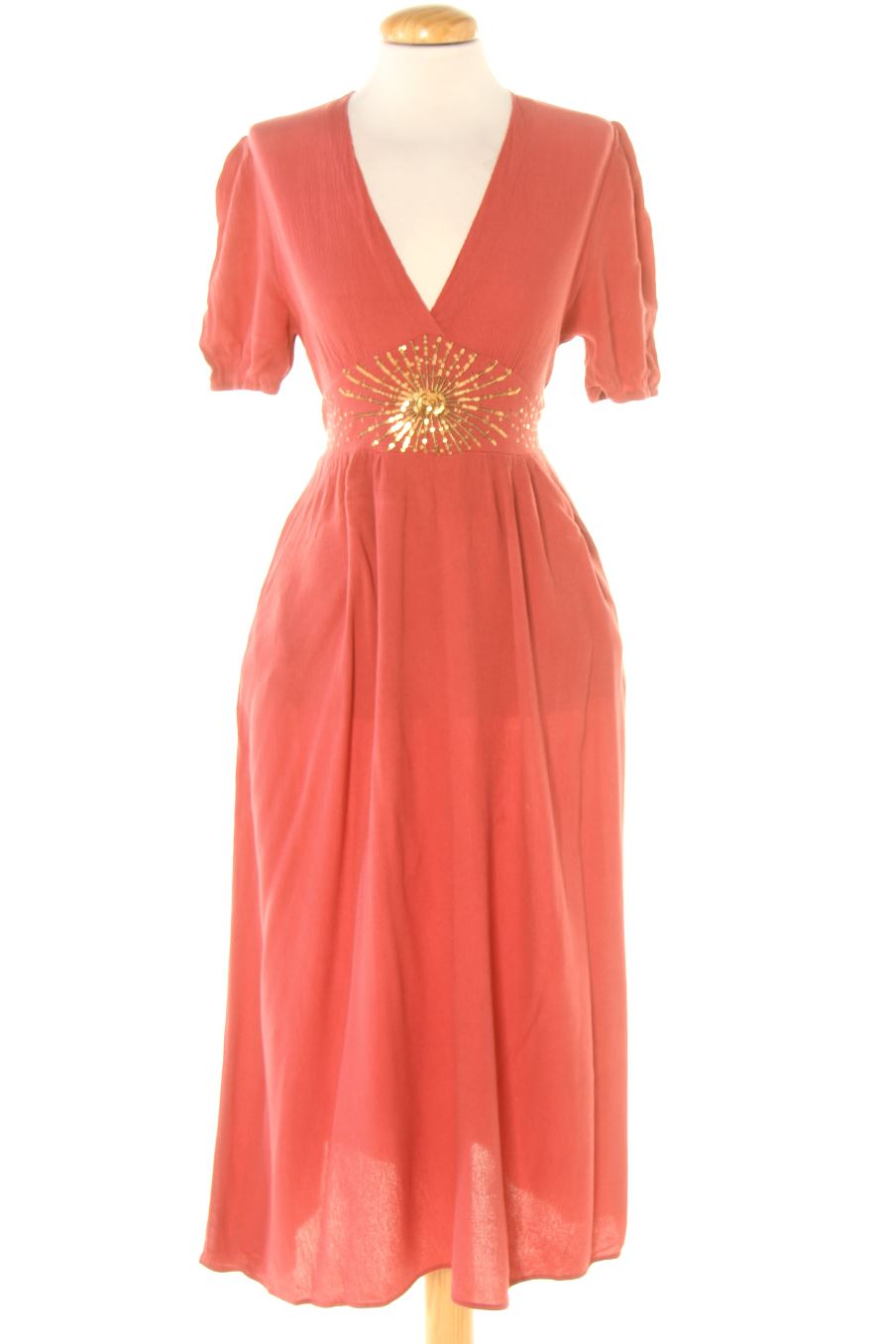Robe casual Meisié de la taille S, de couleur rose