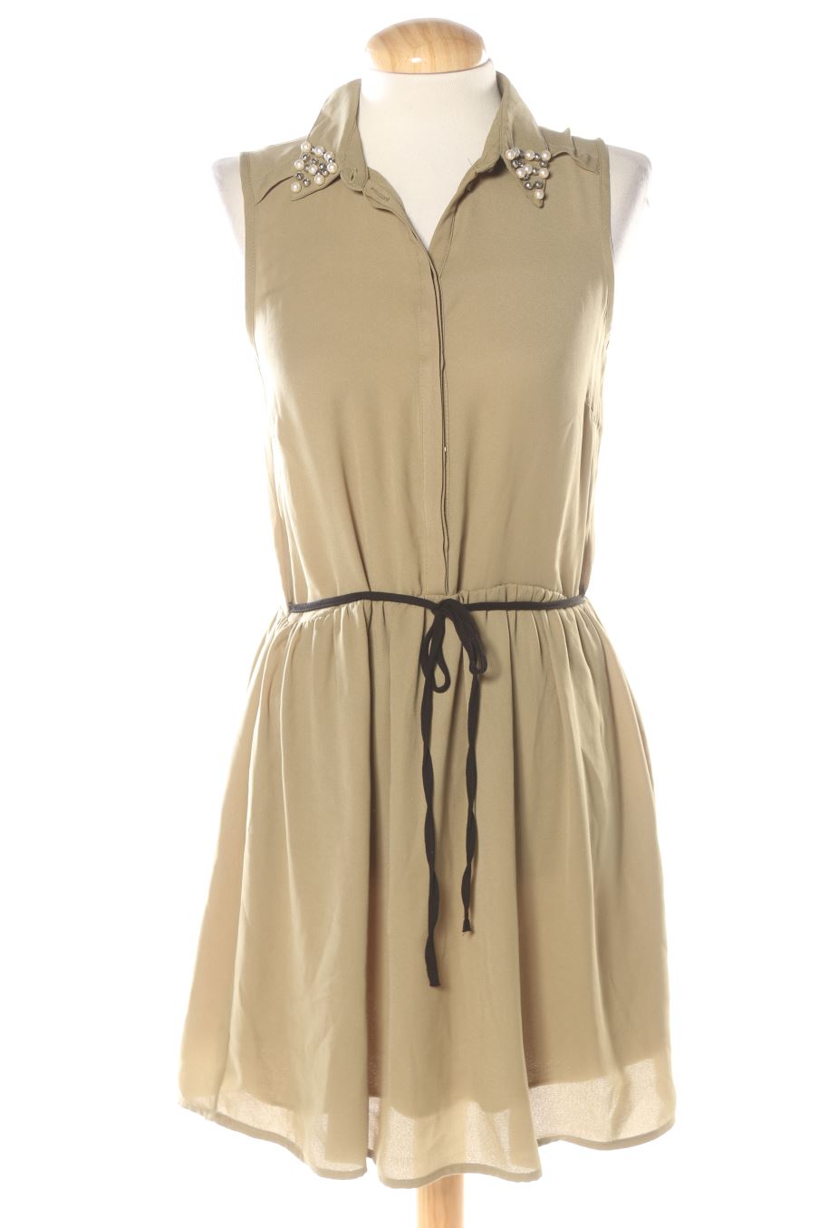 Einfaches Kleid von Bershka Größe S, Farbe Grün, für