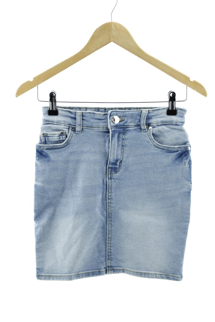 Jupe Amisu de la taille XXS, de couleur bleu de denim