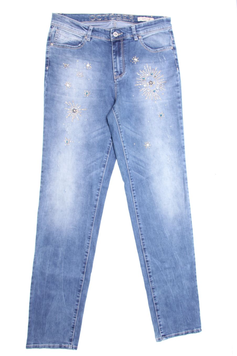 Jeans OCTOBER de la taille 46, de couleur bleu de denim