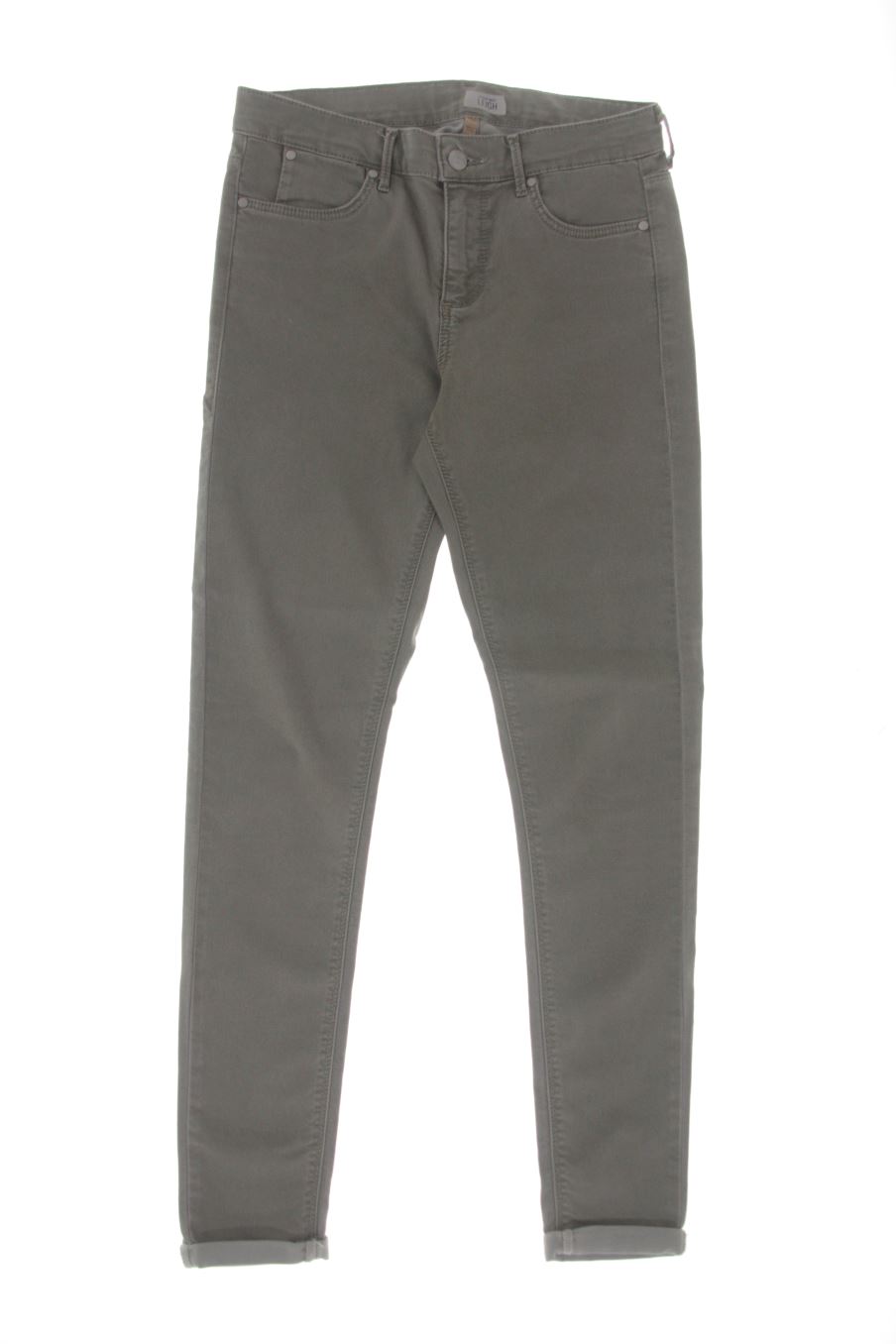 Jeans Topshop de la taille 36, de couleur vert de denim