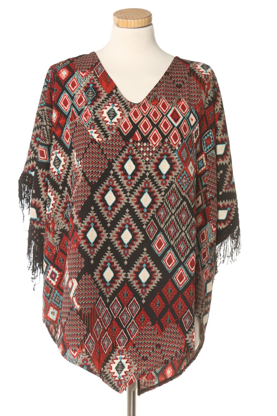 Blouse à manches courtes Bréal Collection de la taille 42, de couleur imprimés