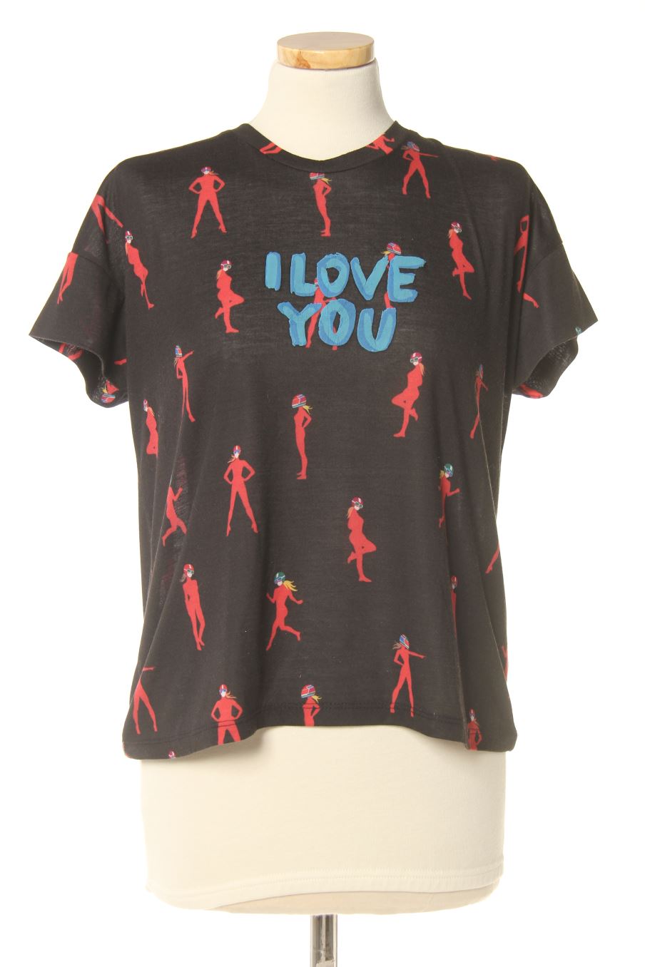 T-shirt BIMBA Y LOLA de la taille S, de couleur noir
