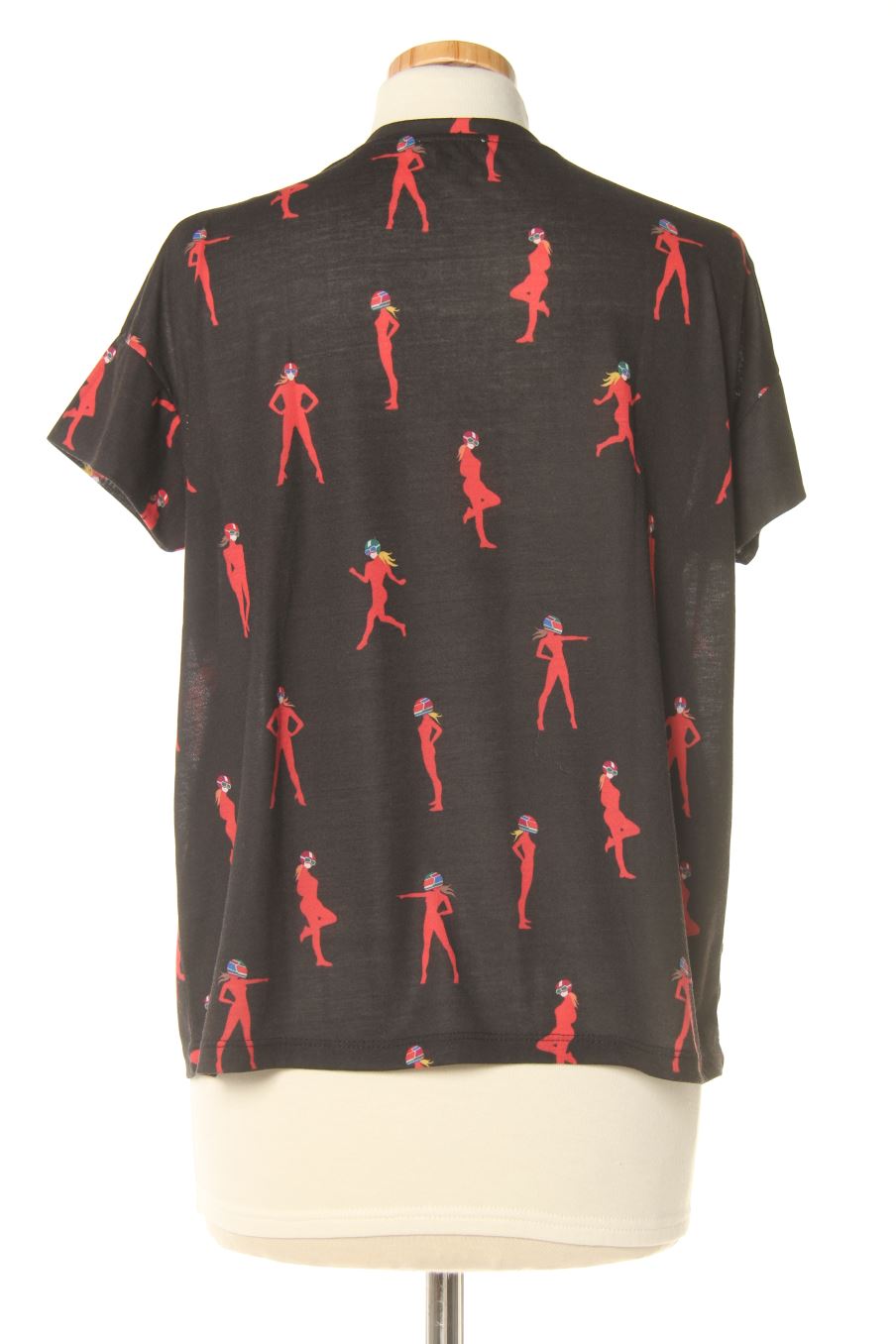 T-shirt BIMBA Y LOLA de la taille S, de couleur noir