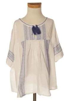 Blusa de manga corta 7 años Mango
