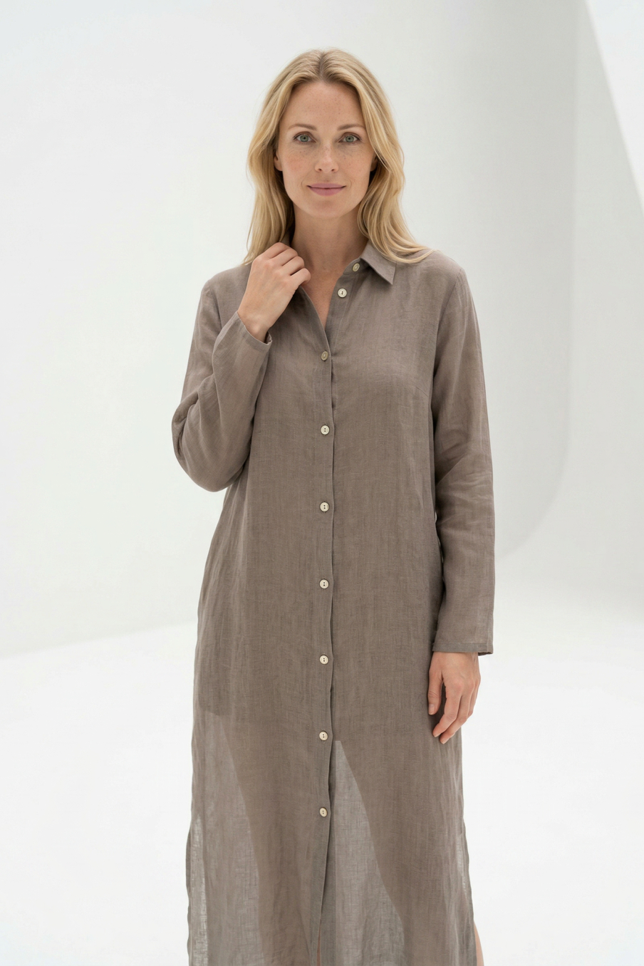 Vestito casual de Blue sage attic de la talla M, de color grigio