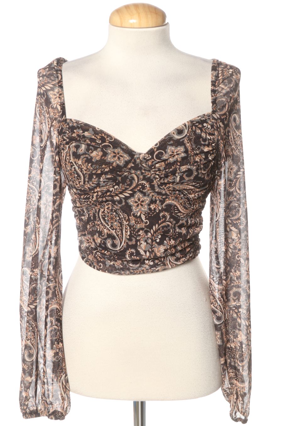 Langärmelige Bluse von Amisu Größe S, Farbe Aufdruck, für