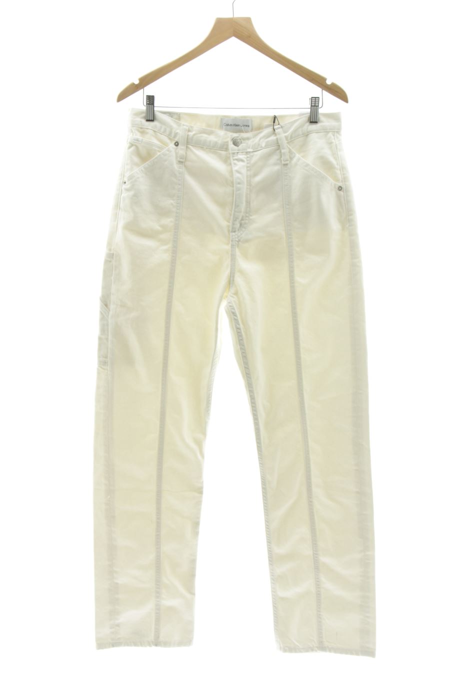 Jeans Calvin Klein de la taille 42, de couleur blanc de denim