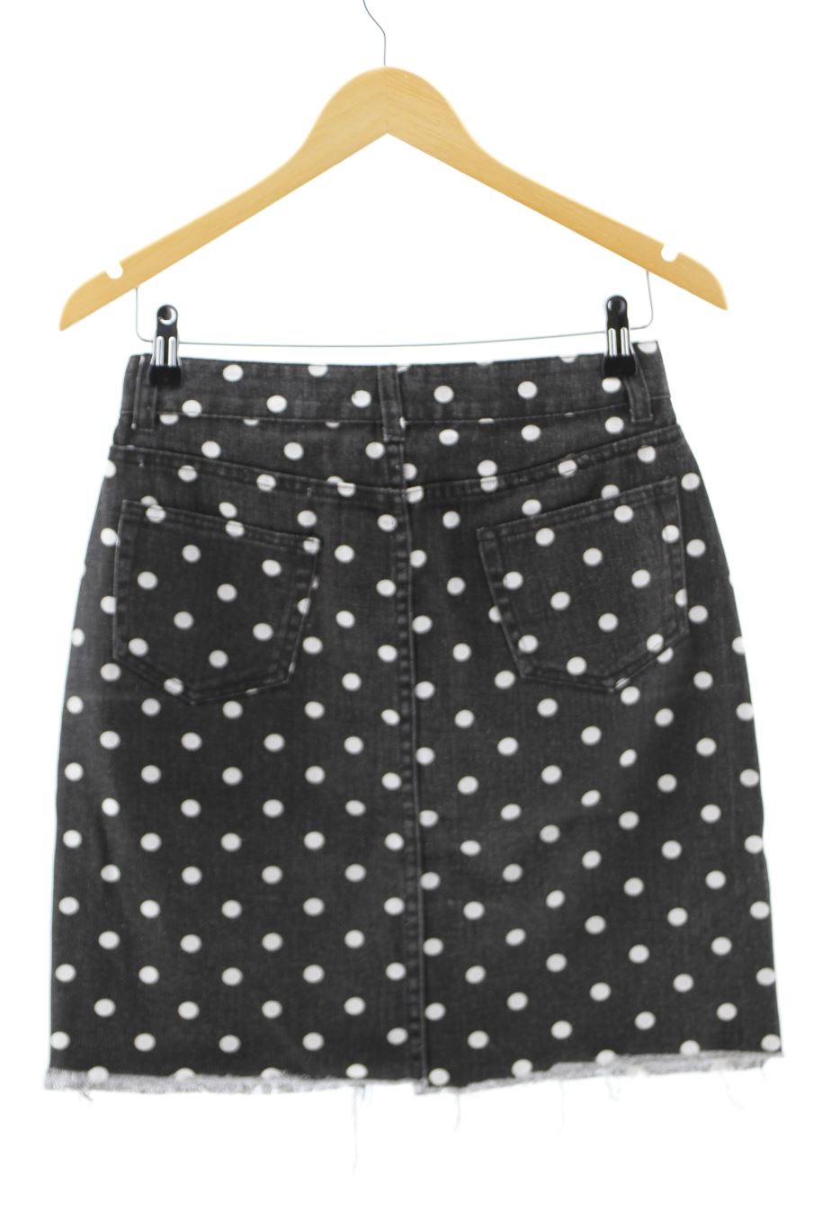 Jupe Boohoo de la taille 38, de couleur noir de denim