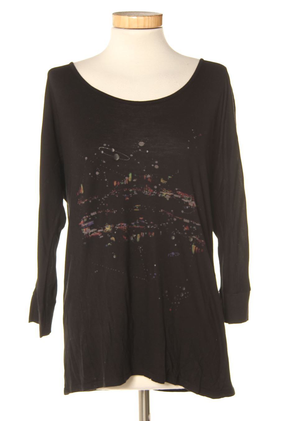 T-shirt à manches longues Camaieu de la taille M, de couleur noir
