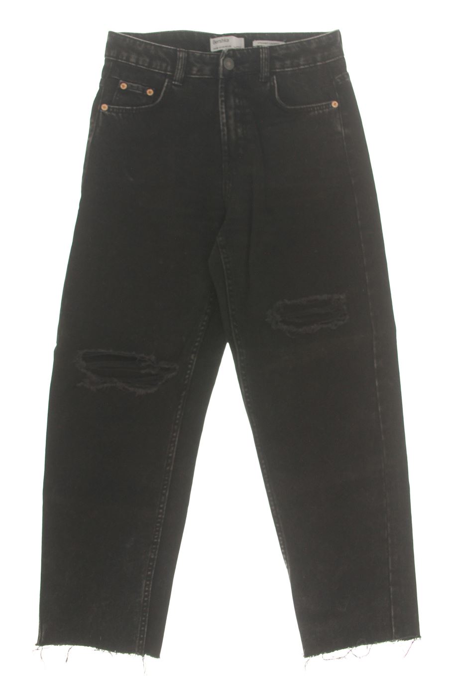 Jeans Bershka de la taille 36, de couleur noir de denim
