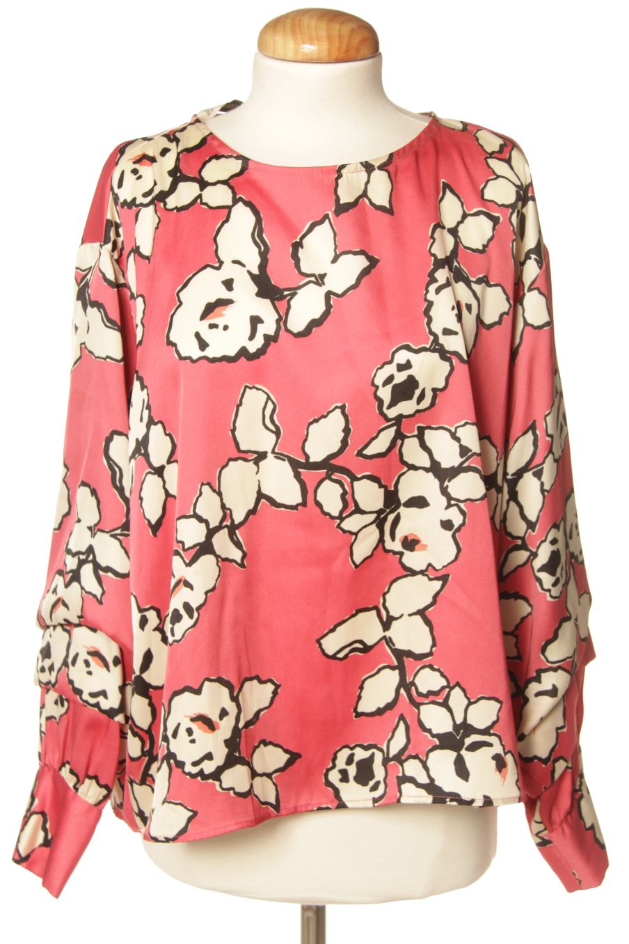 Blouse à manches longues Zara de la taille L, de couleur fleurs
