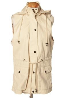 Chaleco de tela S dorado