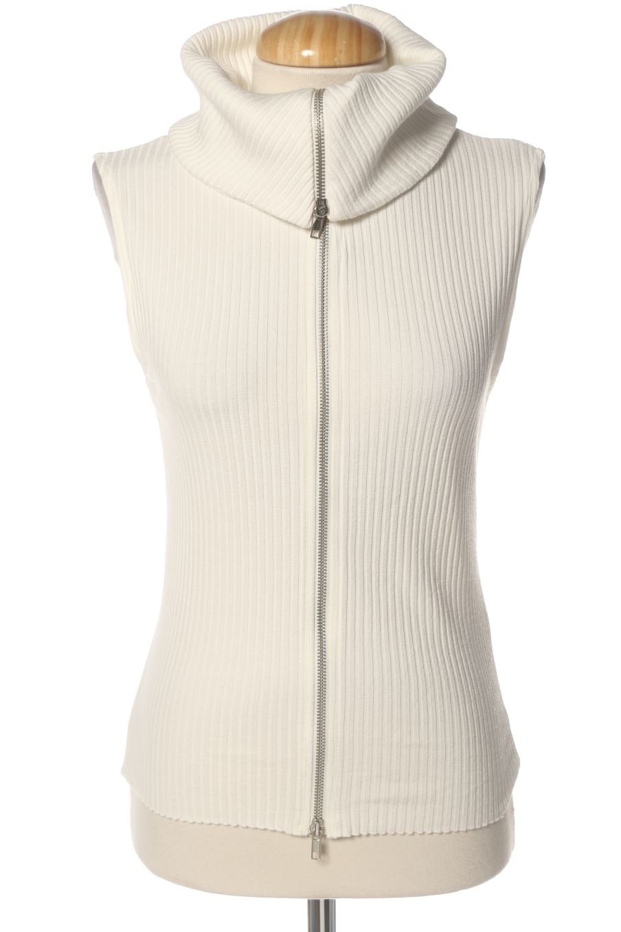 Boléro sans manches Zara de la taille M, de couleur blanc