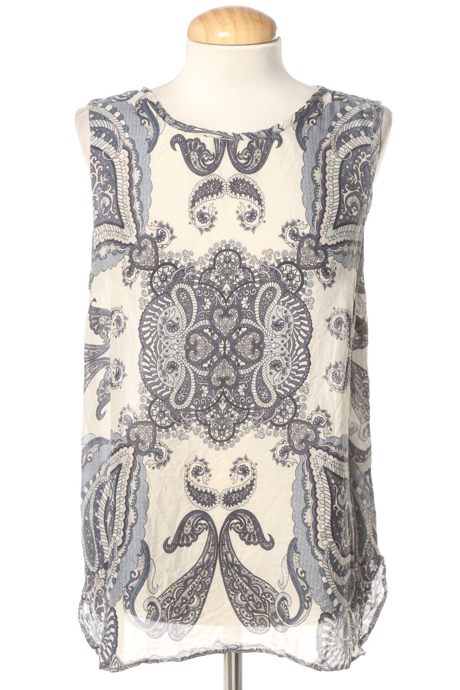 Aufwändiges Top von Massimo Dutti Größe 42, Farbe Aufdruck, aus Seide für