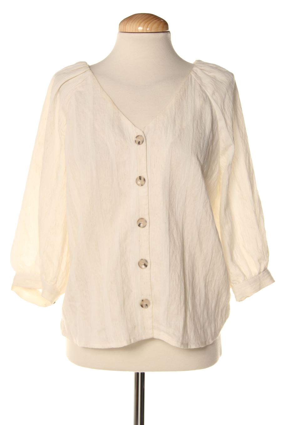 Camisa de salsa de la talla M, de color beige