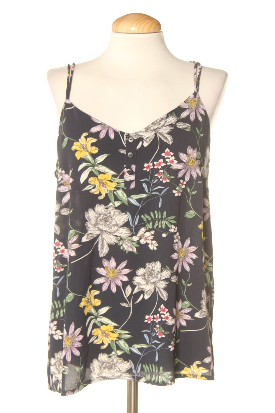 Aufwändiges Top von Jacqueline De Yong Größe 38, Farbe Marineblau, für