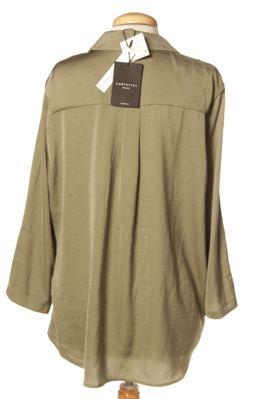 Blusa de manga larga de Cortefiel de la talla L, de color verde