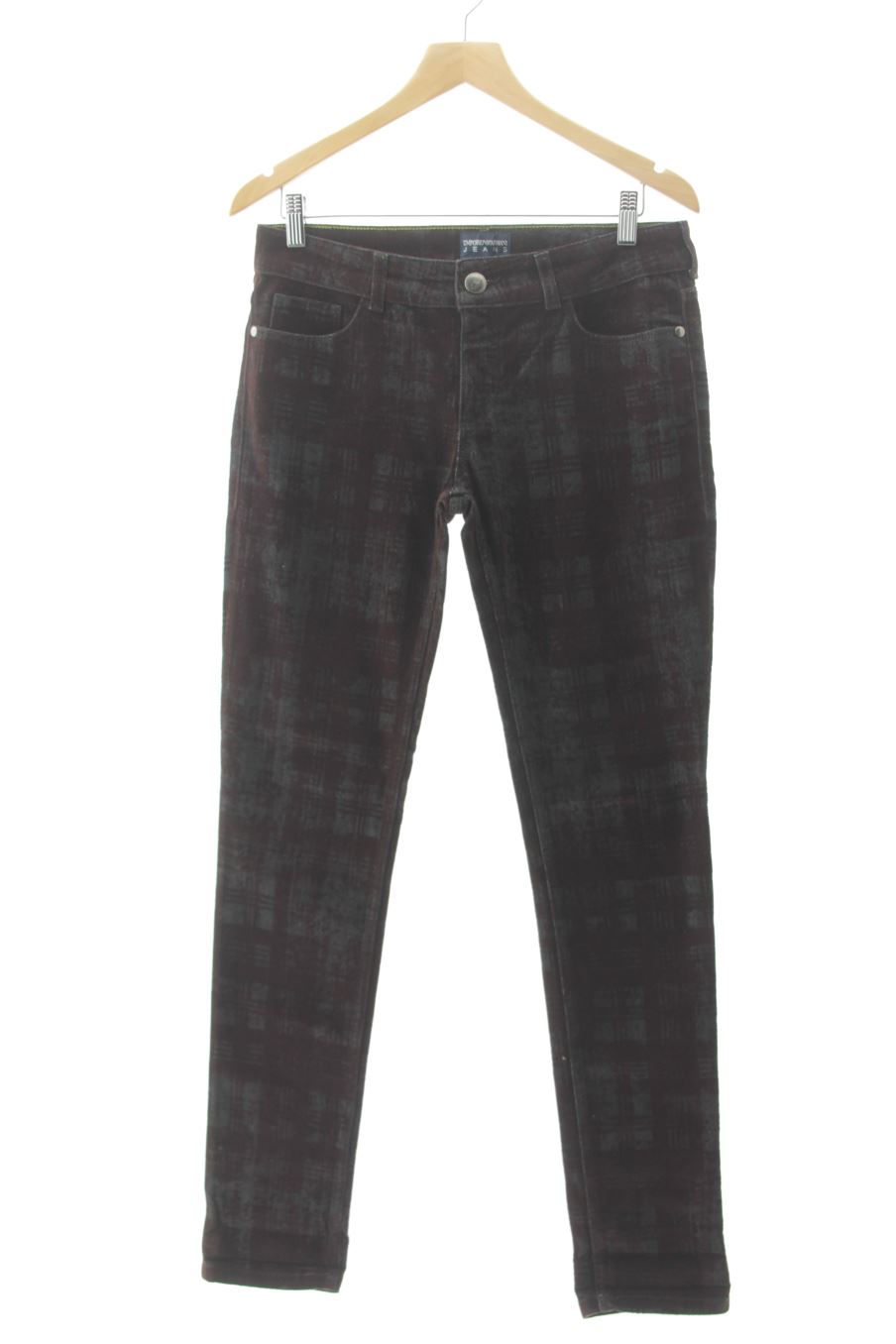 Jeans Emporio Armani de la taille 38, de couleur marron de velours