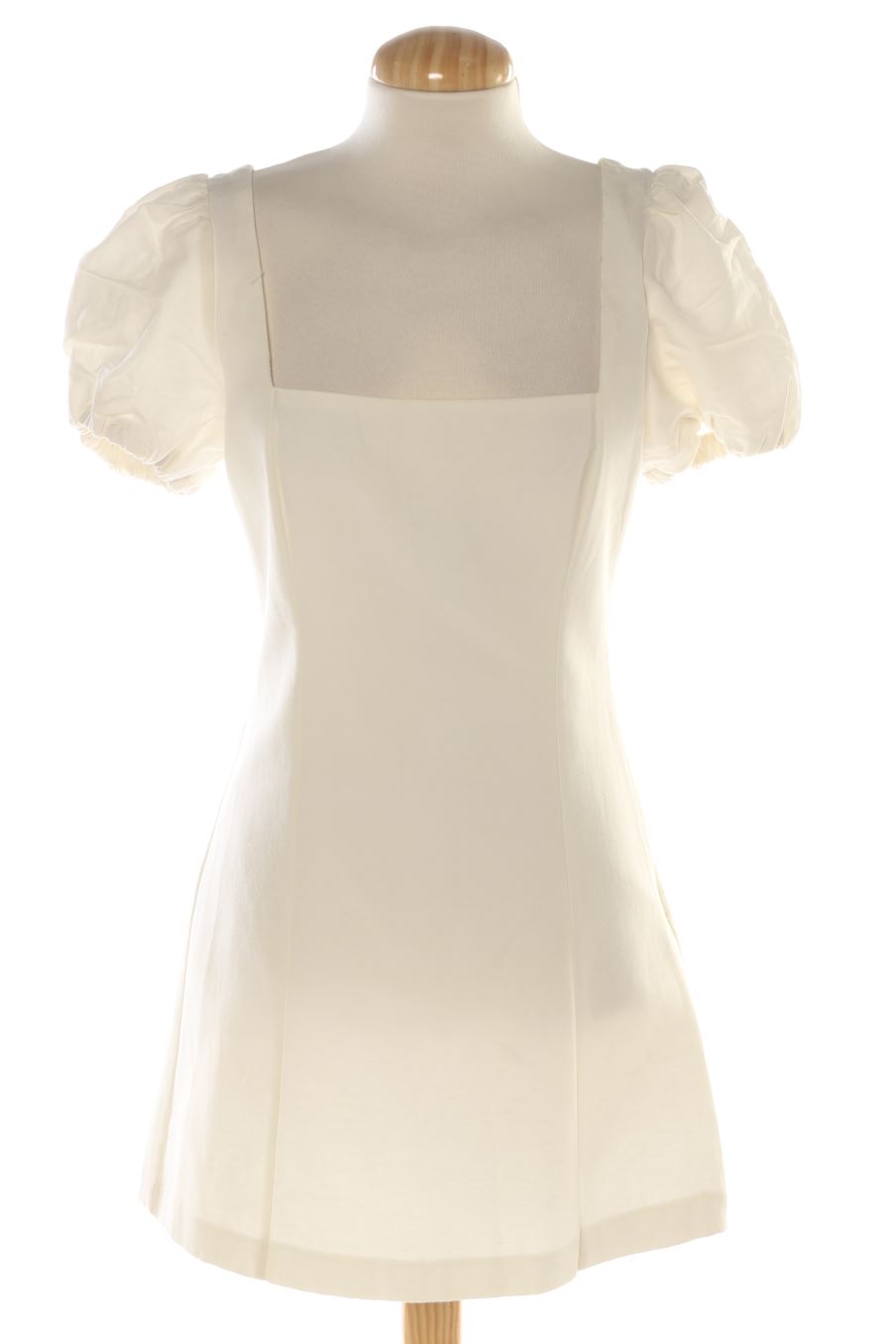 Robe casual Zara de la taille S, de couleur blanc