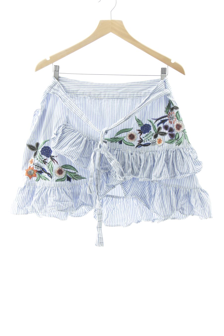 Falda de Zara de la talla L, de color rayas