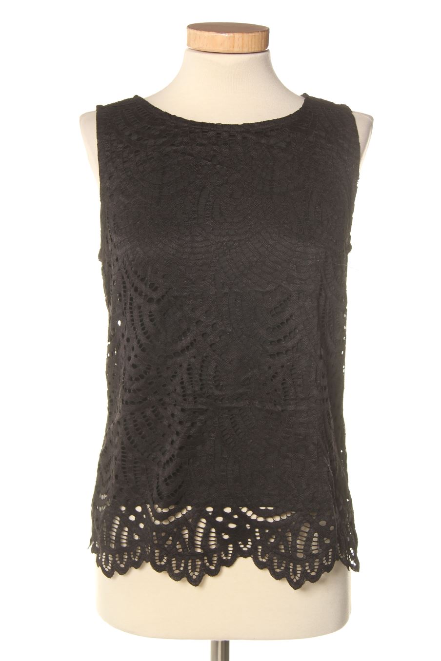 Blouse à manches courtes ANNA FIELD de la taille S, de couleur noir