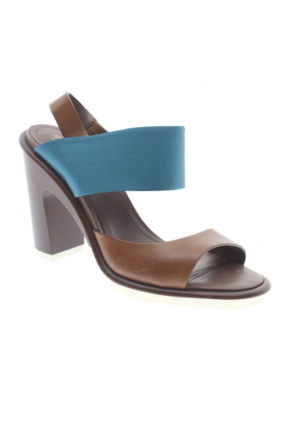 Sandalias tacon de Tod's de la talla 36, de color marrón de