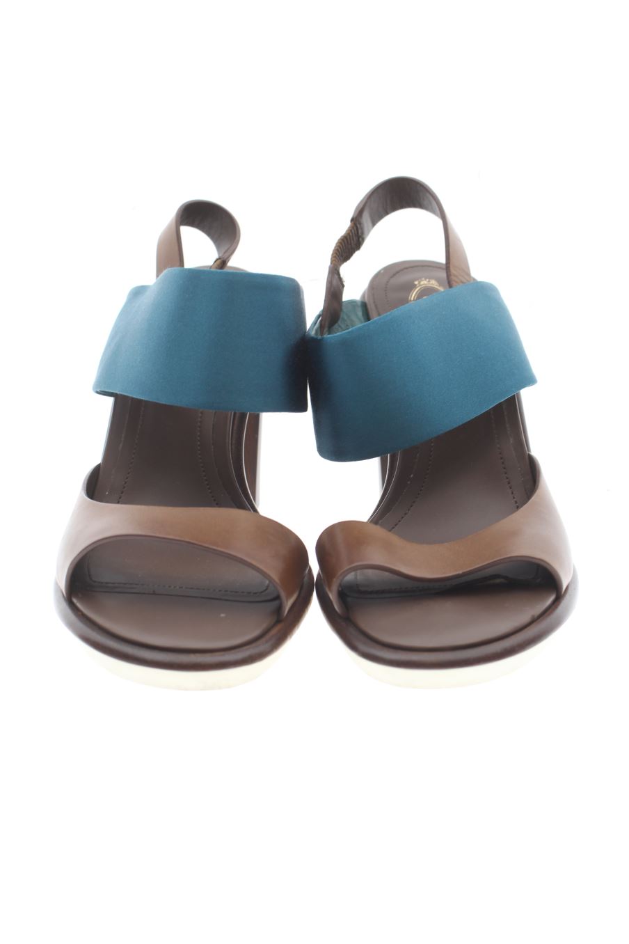 Sandalias tacon de Tod's de la talla 36, de color marrón de
